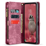 Samsung Galaxy A55 Caseme 008 2-i-1 Multifunktionel Pung - Rød