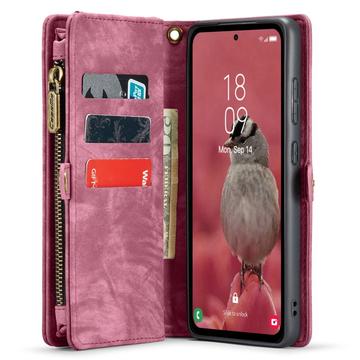 Samsung Galaxy A55 Caseme 008 2-i-1 Multifunktionel Pung - Rød