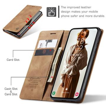 Samsung Galaxy A55 Caseme 013 Series Pung - Brun