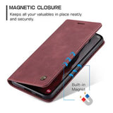 Samsung Galaxy A55 Caseme 013 Series Pung - Vinrød