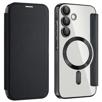 Samsung Galaxy A55 Flip cover med kortholder - MagSafe-kompatibel - Sort