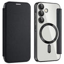Samsung Galaxy A55 Flip cover med kortholder - MagSafe-kompatibel - Sort