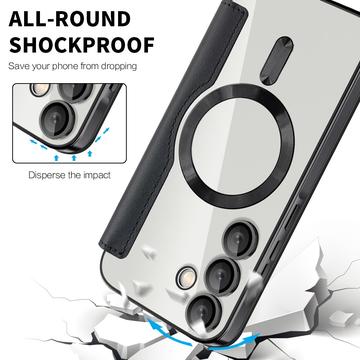 Samsung Galaxy A55 Flip cover med kortholder - MagSafe-kompatibel - Sort