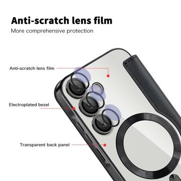 Samsung Galaxy A55 Flip cover med kortholder - MagSafe-kompatibel - Sort