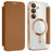 Samsung Galaxy A55 Flip cover med kortholder - MagSafe-kompatibel - Brun