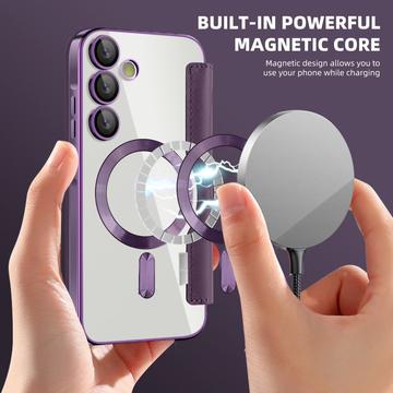 Samsung Galaxy A55 Flip cover med kortholder - MagSafe-kompatibel - Lilla