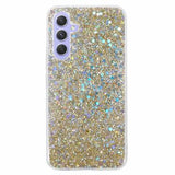 Samsung Galaxy A55 Glitter Flakes TPU Cover - Guld