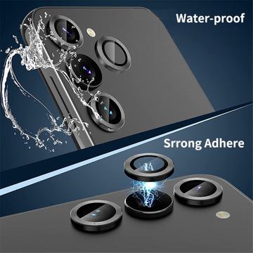 Samsung Galaxy A55 Hat Prince Kamera Linse Skærmbeskyttelse Hærdet Glas - Sort