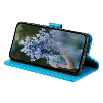 Samsung Galaxy A55 Mandala Series Etui med Pung - Blå