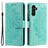 Samsung Galaxy A55 Mandala Series Etui med Pung - Grøn