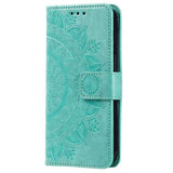 Samsung Galaxy A55 Mandala Series Etui med Pung - Grøn