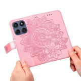 Motorola Edge 60 Fusion Mandala Series Etui med Pung - Pink