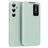 Samsung Galaxy A55 Smart Clear View Flip etui med kortplads - Lysegrøn