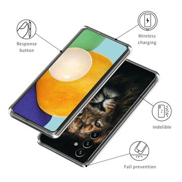 Samsung Galaxy A55 Stilfuld Ultra-Slim TPU Cover - Lion