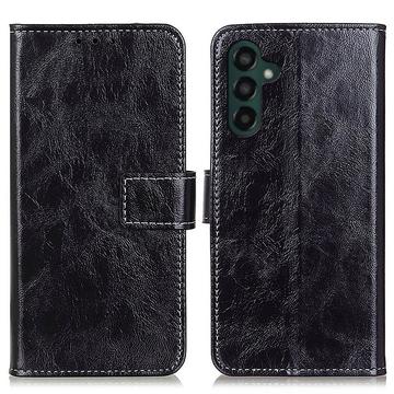 Samsung Galaxy A55 Pung Taske med Magnetisk Lukning - Sort