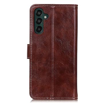 Samsung Galaxy A55 Pung Taske med Magnetisk Lukning - Brun