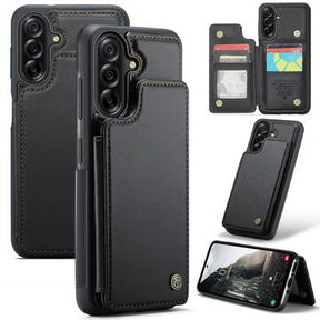 Samsung Galaxy A56 Caseme C22-etui RFID-kortpung - Sort
