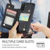 Samsung Galaxy A56 Caseme C22-etui RFID-kortpung - Sort