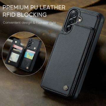 Samsung Galaxy A56 Caseme C22-etui RFID-kortpung - Sort
