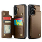 Samsung Galaxy A56 Caseme C22-etui RFID-kortpung - brun