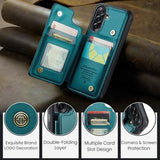 Samsung Galaxy A56 Caseme C22-etui RFID-kortpung - grøn
