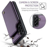 Samsung Galaxy A56 Caseme C22-etui RFID-kortpung - lilla