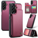 Samsung Galaxy A56 Caseme C22-etui RFID-kortpung - rød