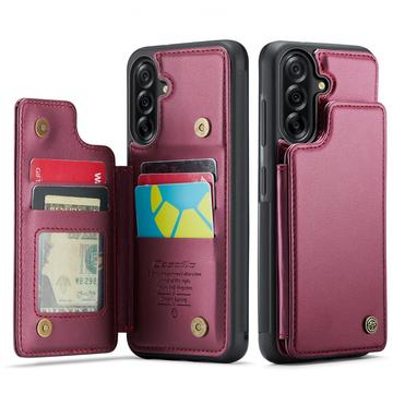 Samsung Galaxy A56 Caseme C22-etui RFID-kortpung - rød