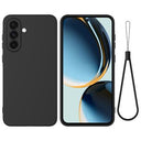 Samsung Galaxy A56 Flydende silikone cover med håndrem - sort