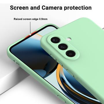 Samsung Galaxy A56 Flydende silikone cover med håndrem - grøn