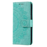 Samsung Galaxy A56 Mandala Series Etui med Pung - Grøn