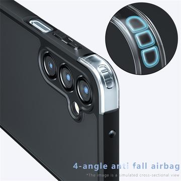 Samsung Galaxy A56 Mat Frostet Hybrid Cover - Sort