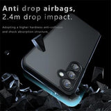 Samsung Galaxy A56 Mat Frostet Hybrid Cover - Sort