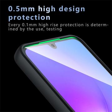 Samsung Galaxy A56 Mat Frostet Hybrid Cover - Sort