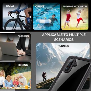 Samsung Galaxy A56 Redpepper IP68 Vandtæt Cover - Sort / Klar