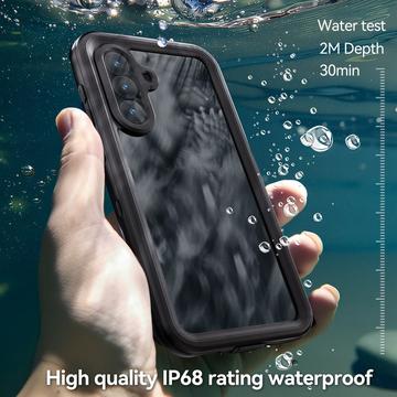 Samsung Galaxy A56 Redpepper IP68 Vandtæt Cover - Sort / Klar