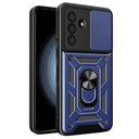 Samsung Galaxy A56 Roterende Ring Hybrid Cover med Kameraskjold - Blå