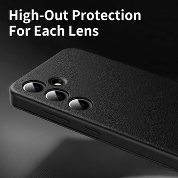 Samsung Galaxy A56 Smart Clear View Flip etui med kortplads - Sort