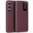Samsung Galaxy A56 Smart Clear View Flip etui med kortplads - Vinrød