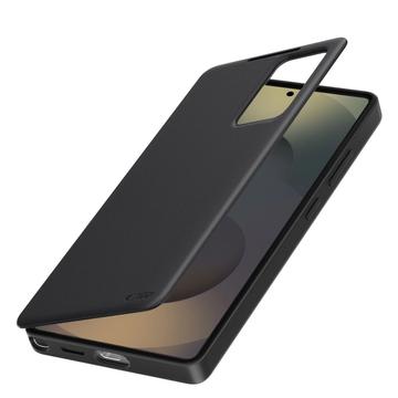 Samsung Galaxy A56 Tech-Protect Smart Clear View Flip etui med kortplads - Sort