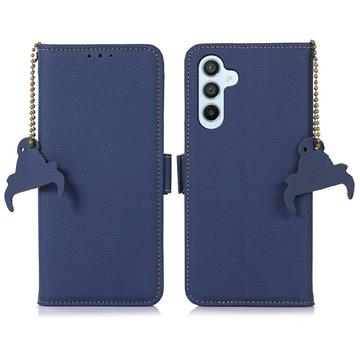 Samsung Galaxy A56 Læderpung med RFID - Blå