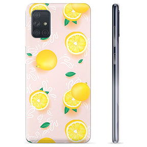 Samsung Galaxy A71 TPU Cover - Citron Mønster