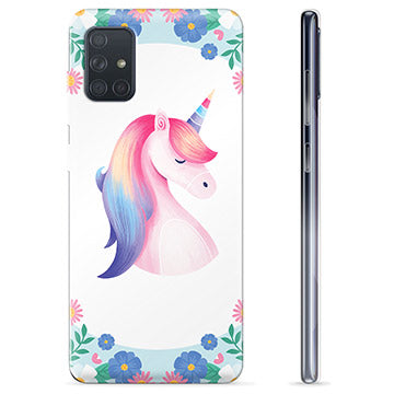 Samsung Galaxy A71 TPU Cover - Enhjørning