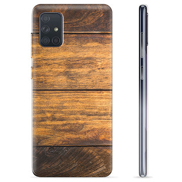 Samsung Galaxy A71 TPU Cover - Træ
