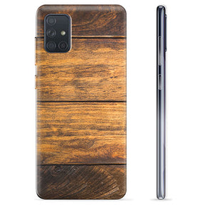 Samsung Galaxy A71 TPU Cover - Træ