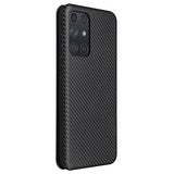 Samsung Galaxy A72 5G/4G Flip Cover - Karbonfiber - Sort