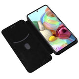 Samsung Galaxy A72 5G/4G Flip Cover - Karbonfiber - Sort