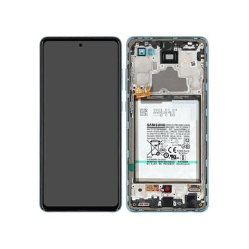 Samsung Galaxy A72 LCD Skærm (Servicepakke) GH82-25541B - Blå