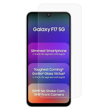 Samsung Galaxy F17 Skærmbeskyttelse Hærdet Glas - 9H - Case Friendly - Gennemsigtig