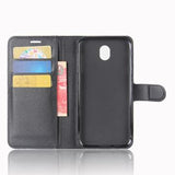 Samsung Galaxy J3 (2017) Pung Cover med Magnetisk Lukning - Sort